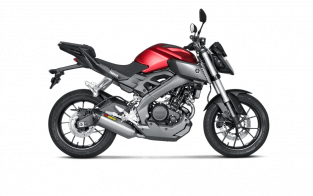 Akrapovic Racing Line Titanium Volledig Uitlaat Systeem met E-keur Yamaha MT-125 2014 > 2019